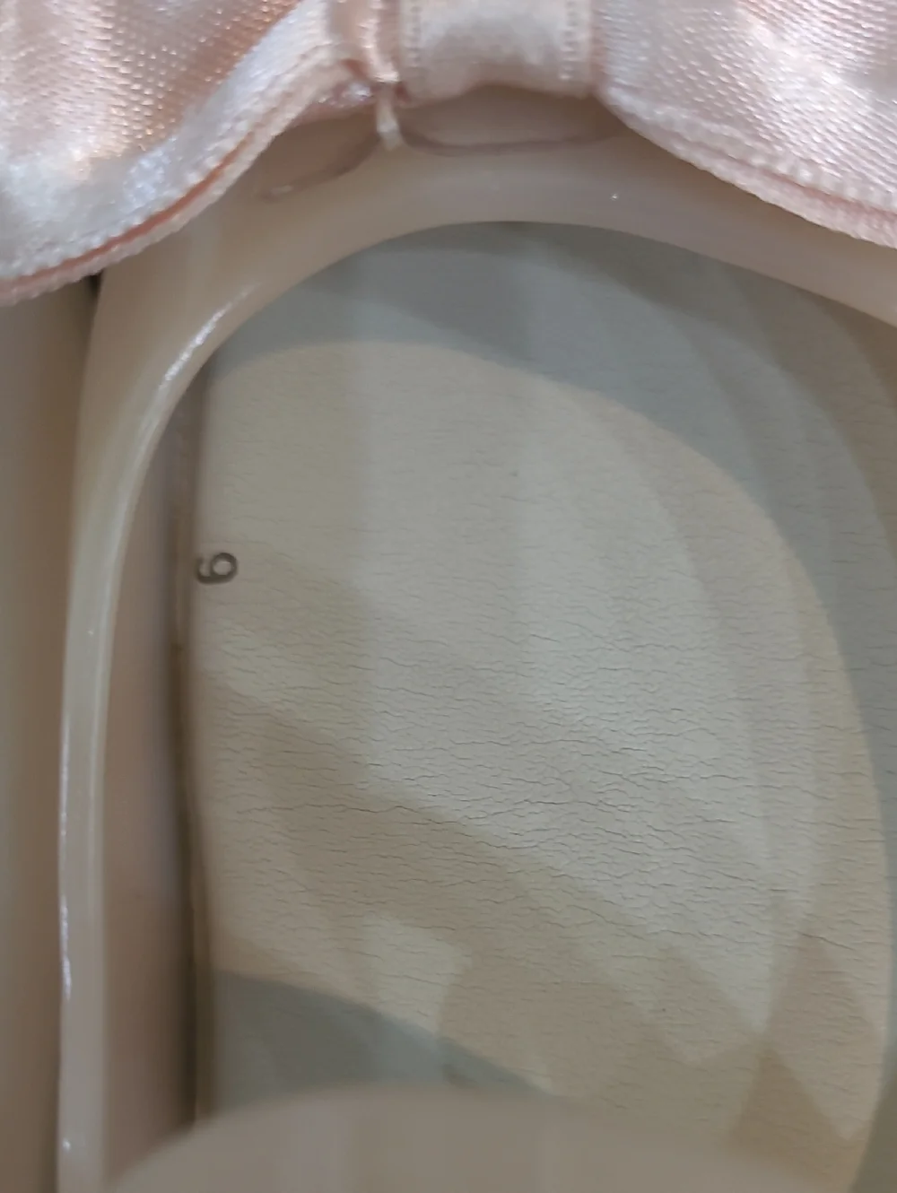 Mini Melissa Cream Jelly Mary Jane Shoes with Pink Bows 6c